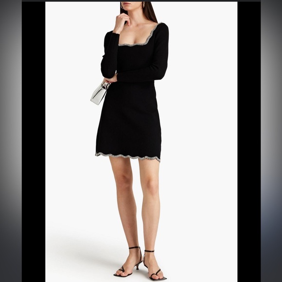 Sandro Paris Karen Embellished Dress size 42 - Picture 1 of 7